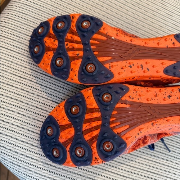 Saucony Carrera Orange Track Shoes - Picture 10 of 11